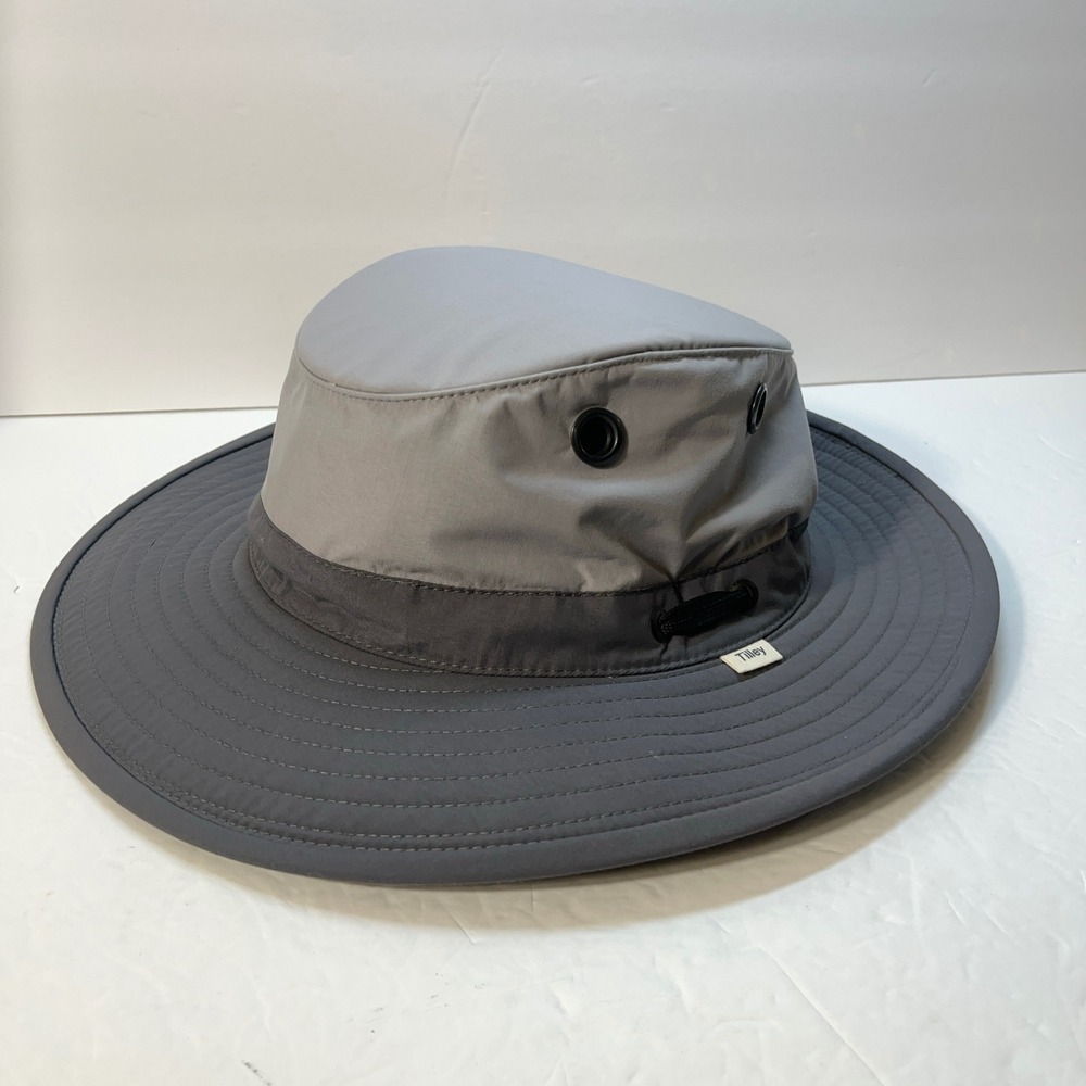 Tilley Nomad Sun Hat L Grey TAF110 Wide Brim Hiking Outdoor Safari UPF 50+